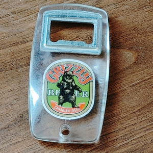 Vintage Grizzly Beer Canadian Lager Bottle Opener